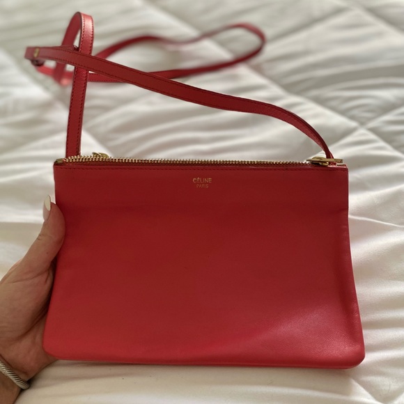 Celine Hot Pink medium trio crossbody - Picture 2 of 11